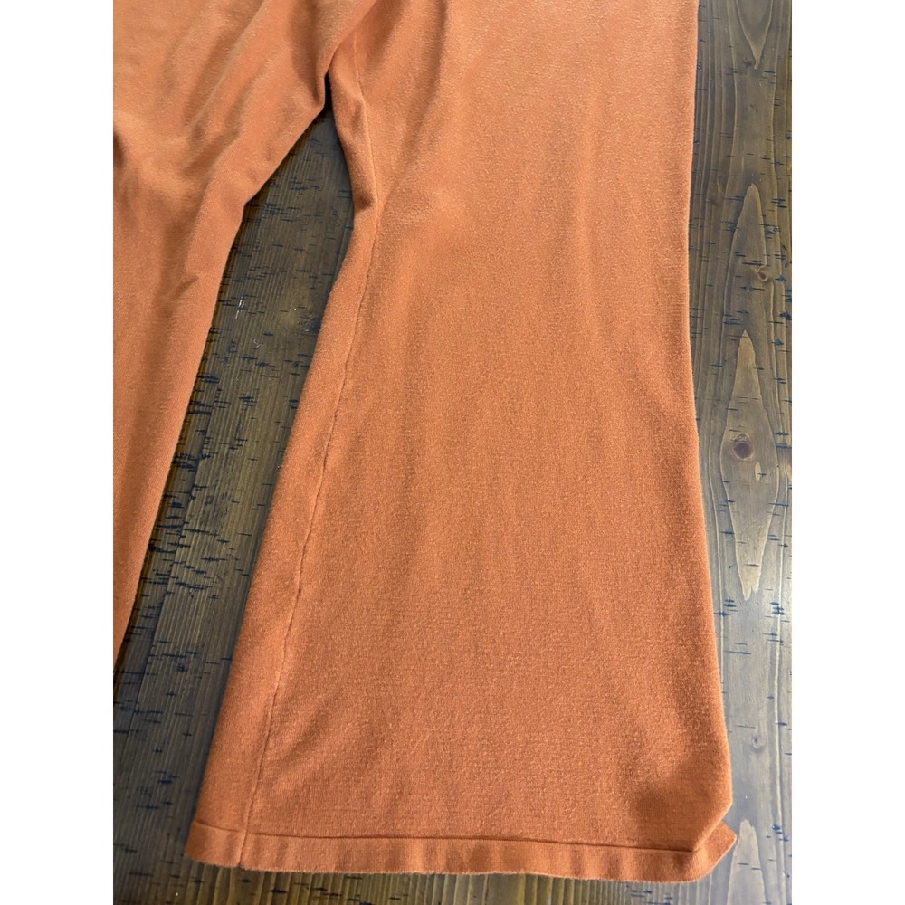 WynneLayers 1X Orange Wide Leg Pants Soft Cozy Autumn Fall Boho Lounge - Picture 7 of 8
